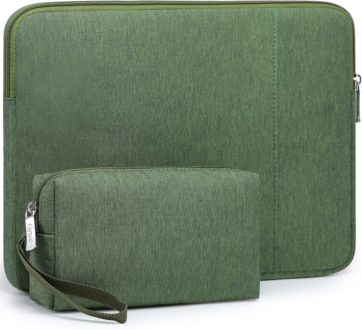Laptop Sleeve 13 Inch voor MacBook Air - Beschermhoes in Grasgroen met Extra Opbergruimte en Waterdichte Bescherming