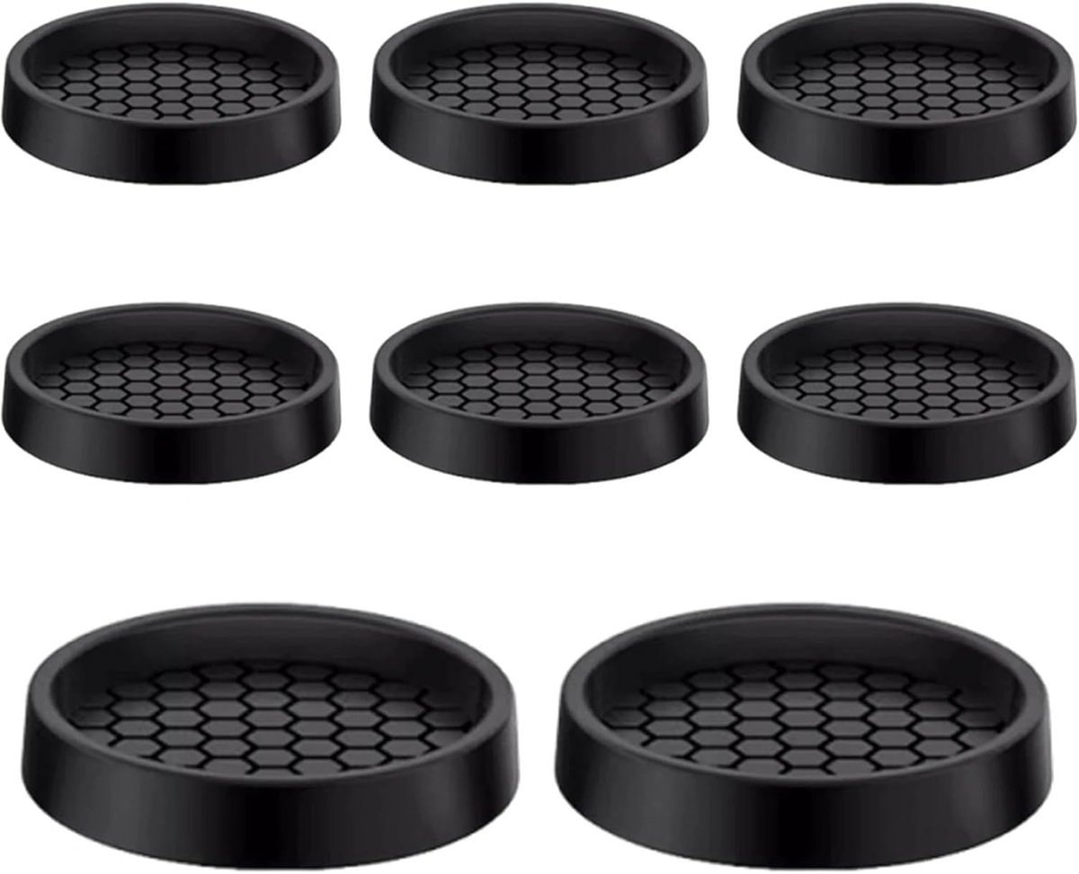 Meubelbeschermers 8 stuks - ronde antislip pads - siliconen glijblokkers - bescherm uw vloeren - ShopVlot
