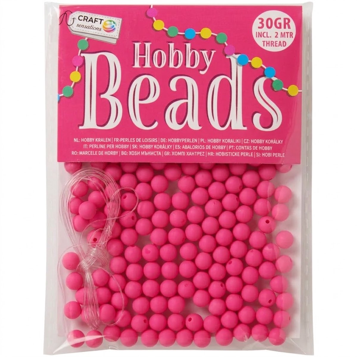 Hobbykralen Roze Kralen