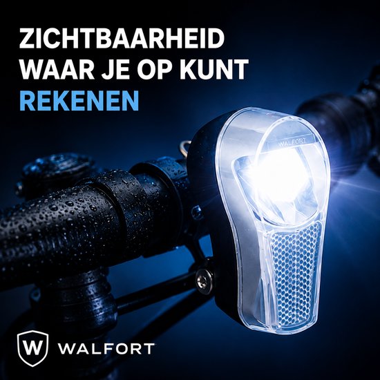 Fietskoplamp - Fietsverlichting - Schijnt 90 Meter - Inclusief Batterijen - Wit — afbeelding 4