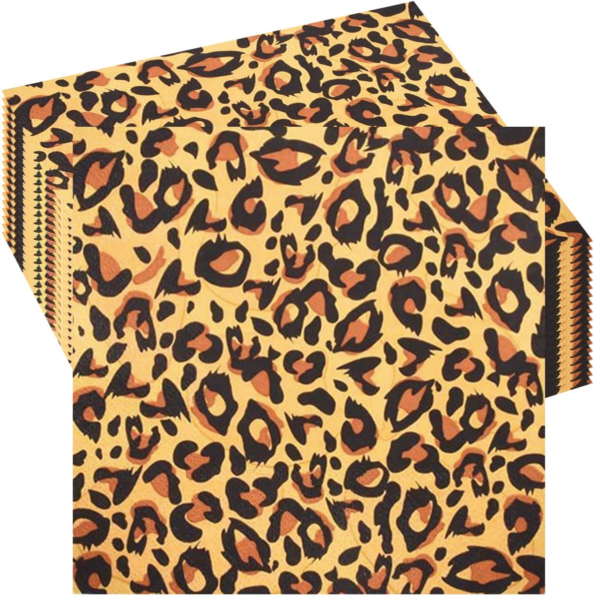 20 stuks jungle Safari Dier Feest Luipaard Print Papieren Servetten, Jungle Dier Partij Papieren Servietten, Partij - ShopVlot