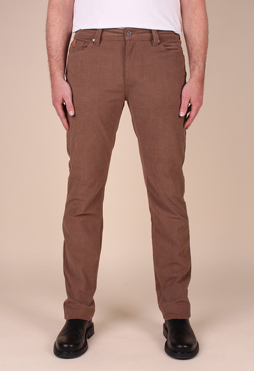 New Star Nyon Cord ribbroek stretch heren - light brown - W30 / L34