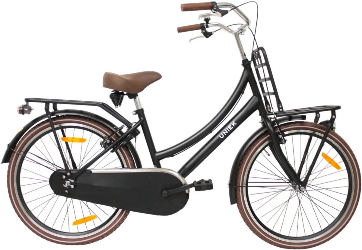 Transportfiets Uniek Dutch Cargo 24'' 1N Mat Zwart