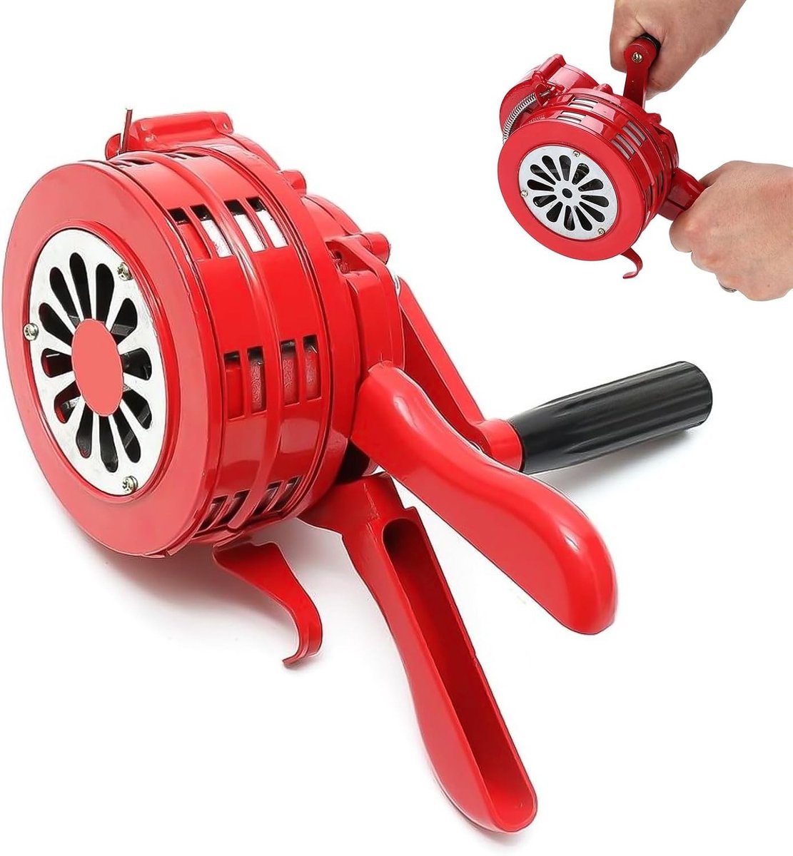 Handslinger Sirene - Rood - 23,1 cm - Aluminium Behuizing - Voor Noodsituaties