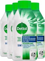 Dettol - Nettoyant hygiénique pour machine à laver - Formule 5 en 1 - 500 ml - Pack économique - 4 pièces