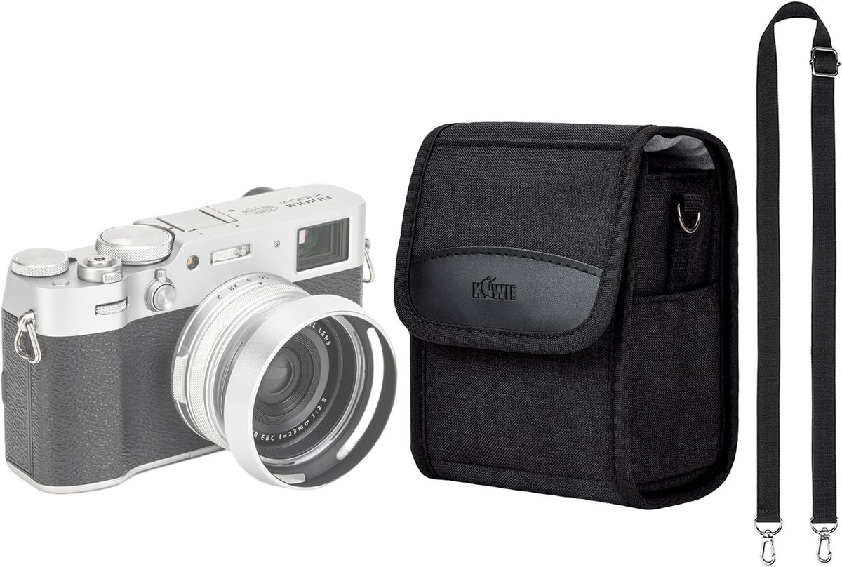 Compacte digitale camera tas voor reizen, zwart, 150 x 90 x 90 mm - Bescherming, Lichtgewicht, Handzaam