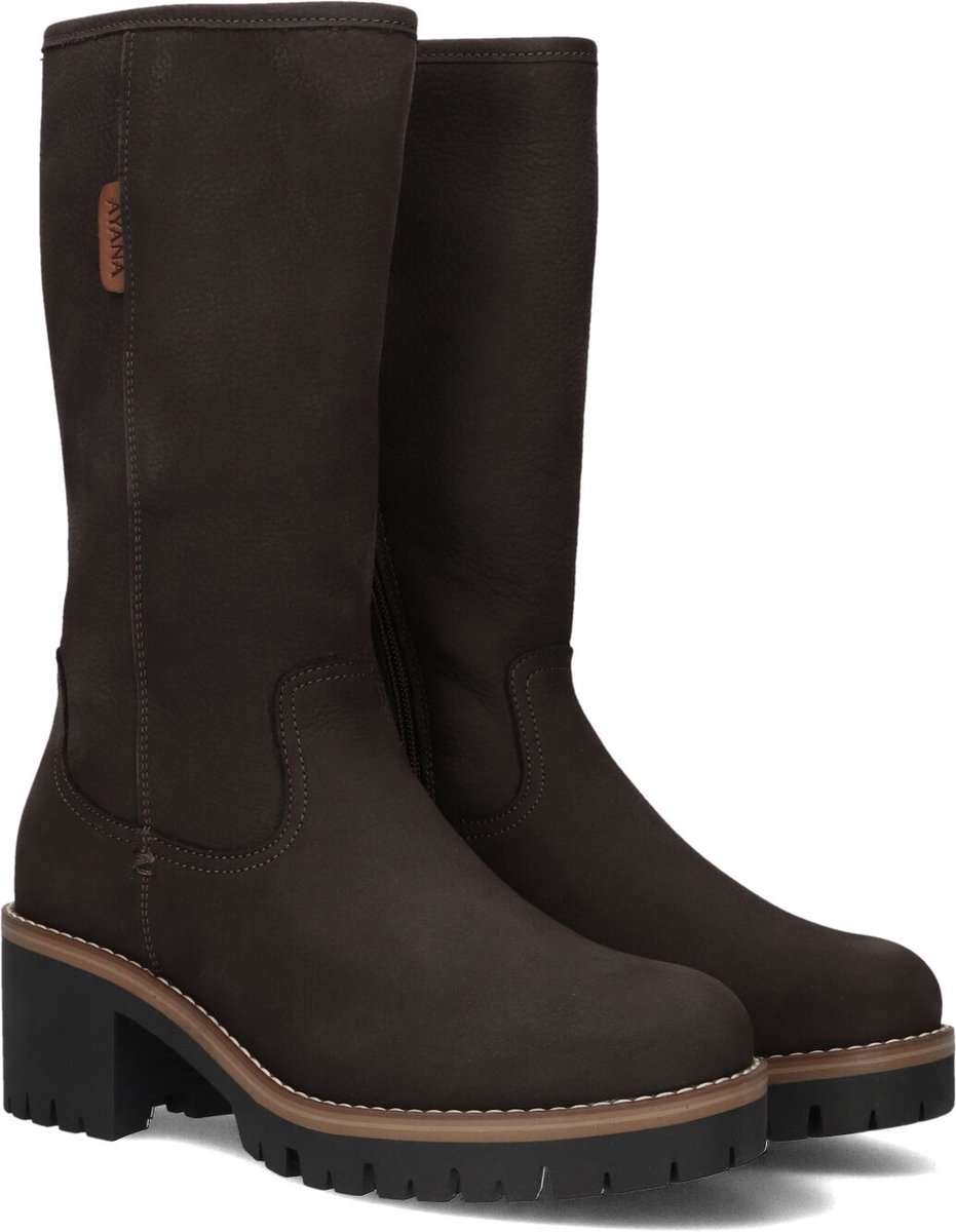 AYANA 858 Laarzen - Leer - Dames - Bruin - Maat 38