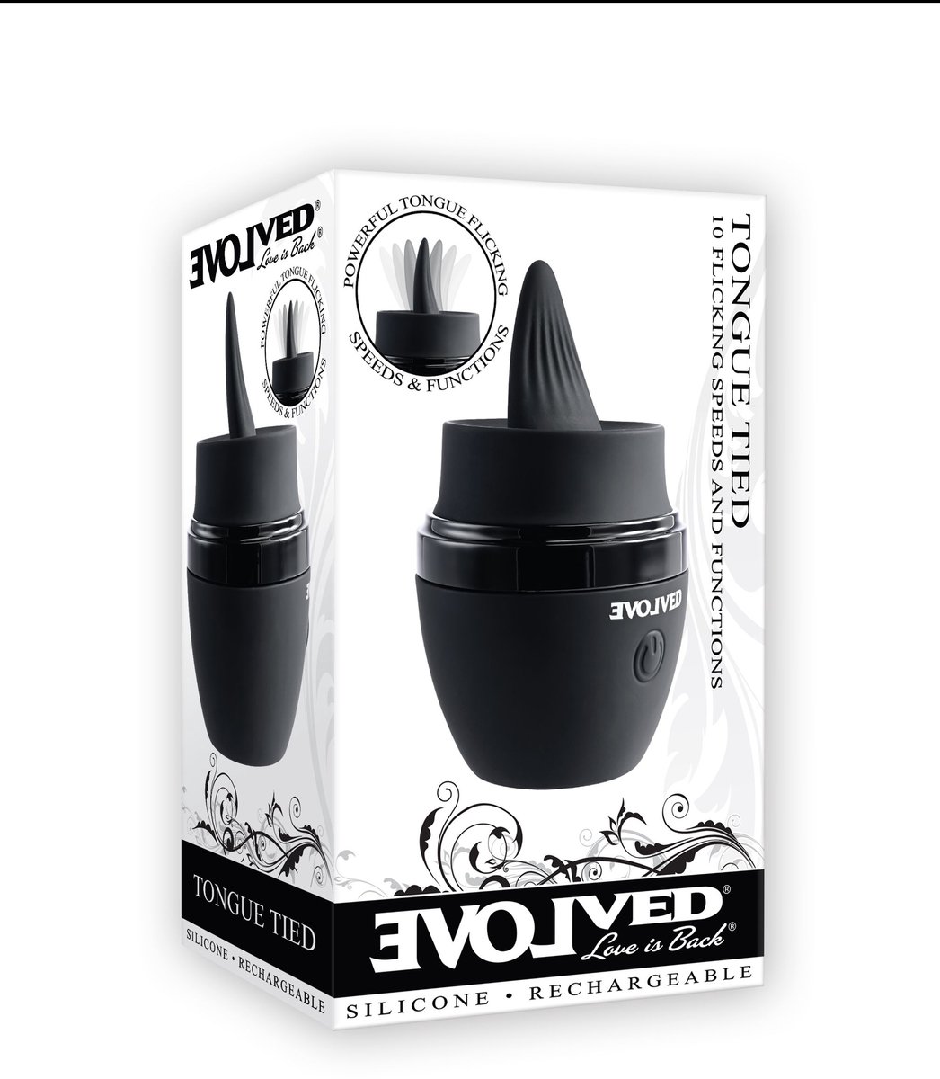 Evolved - Tongue Tied Vibrator - Zwart
