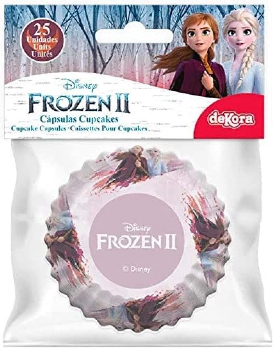 Dekora - Frozen bakeware set - muffin and cupcake molds paper - 25 pieces - ShopVlot