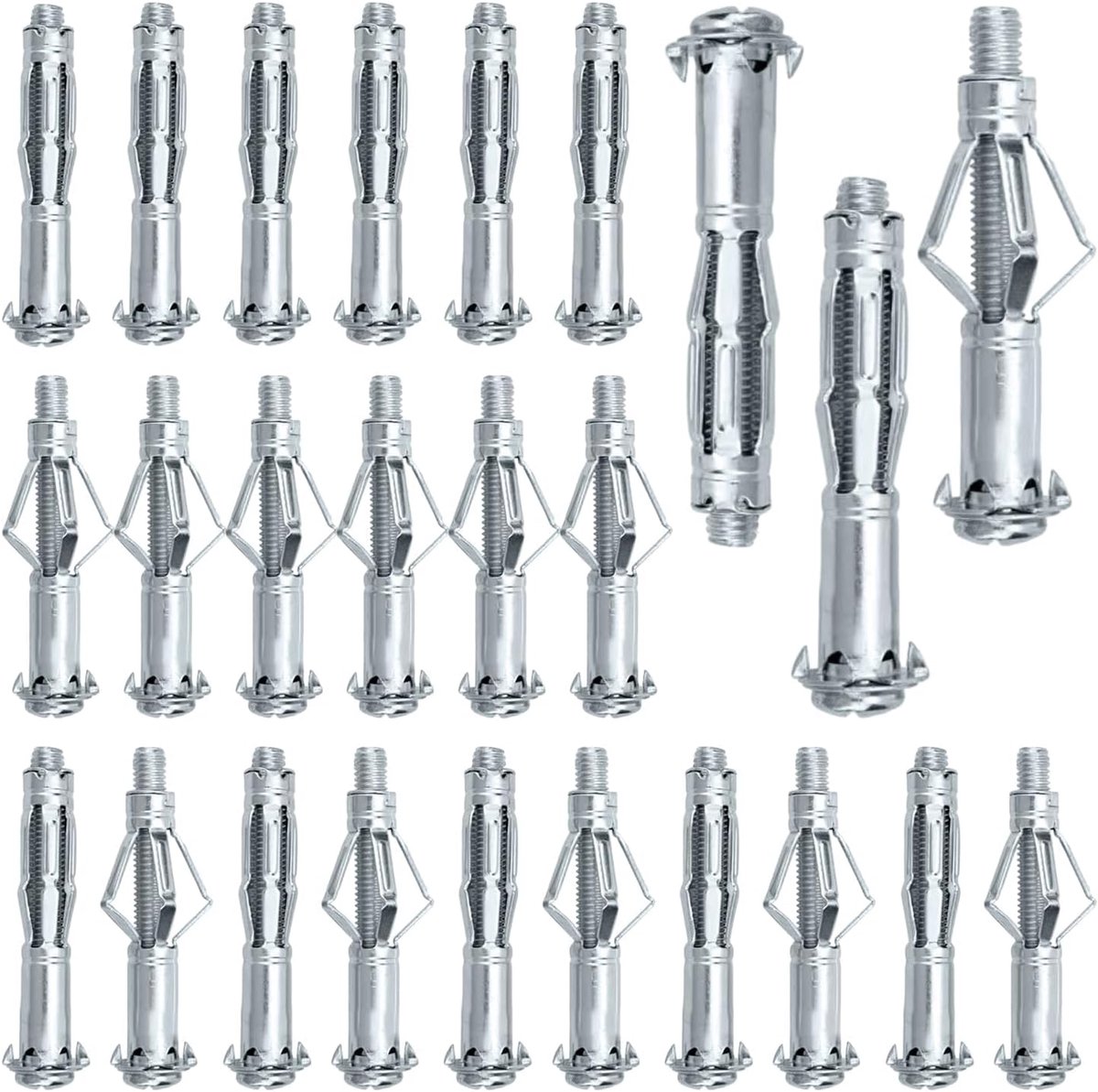 Pack of 25 M8 Drywall Plugs, Case Length 65 mm Drywall Screws, Rivet Machine Accessories, for Construction, Oil - ShopVlot
