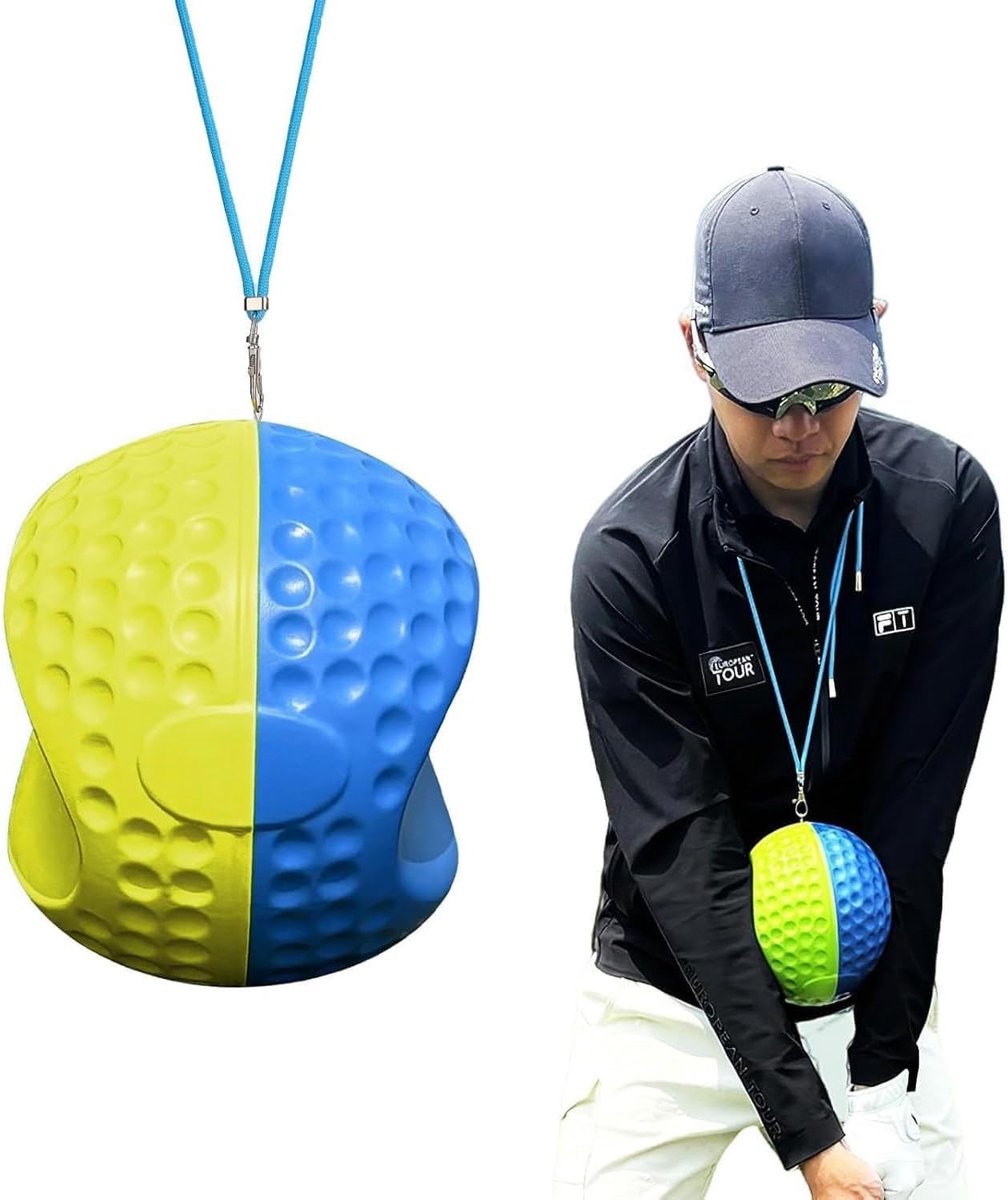 Golf Swing Trainer Ball voor Houdings- en Bewegingscorrectie, Inclusief Draagkoord, Ideaal voor Beginners en Verbetering van Swingtechniek