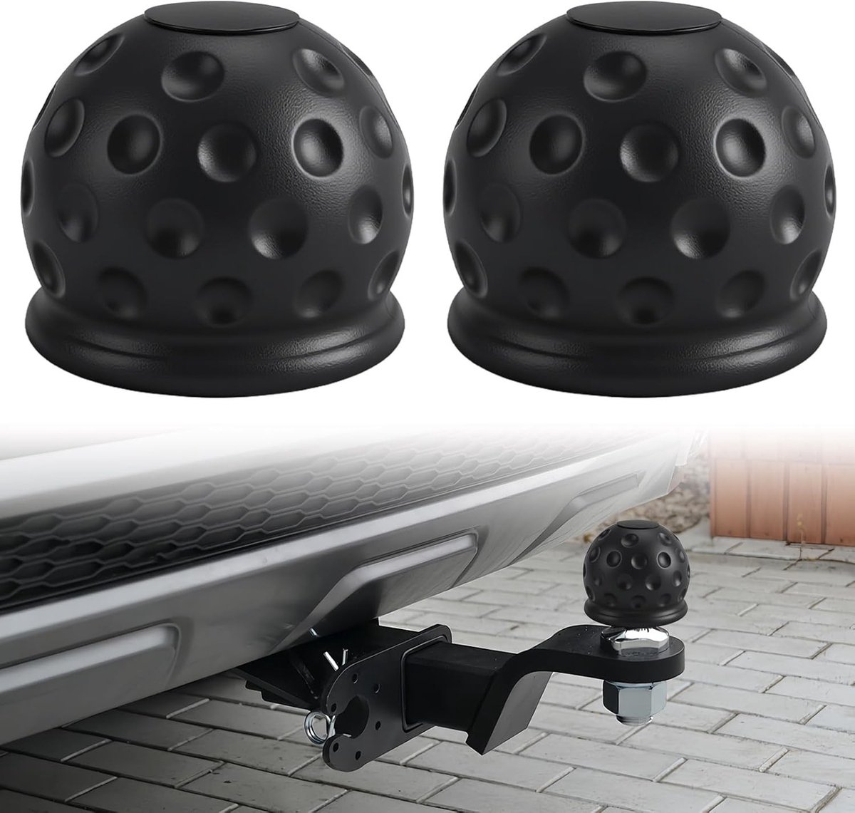Duurzame en Stofdichte 50mm Kogelbescherming voor Aanhangwagens, Auto's en Trucks (2 Stuks)