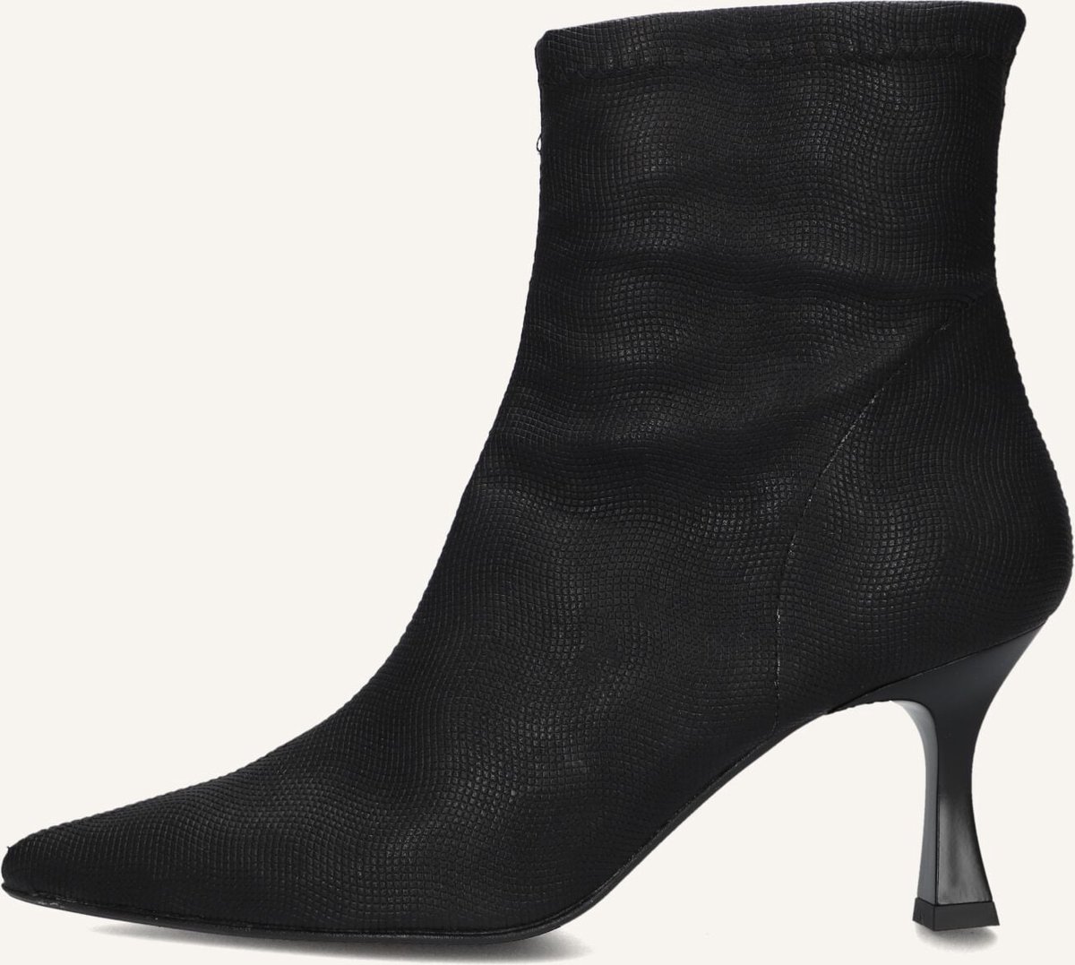 Notre-V 2478s Enkellaarsjes - Enkelboots met rits - Dames - Zwart - Maat 41