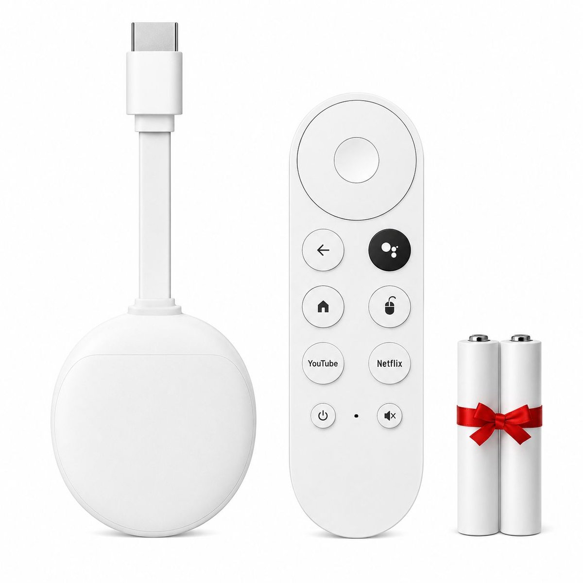 Narlix TV Dongle 4K Ultra HD - Android Streaming Box - WiFi & Bluetooth - 16GB Opslag - Geschikt voor Chromecast-functionaliteit - Incl. Batterijen - Smart TV Stick - Geschikt voor Netflix, YouTube & meer