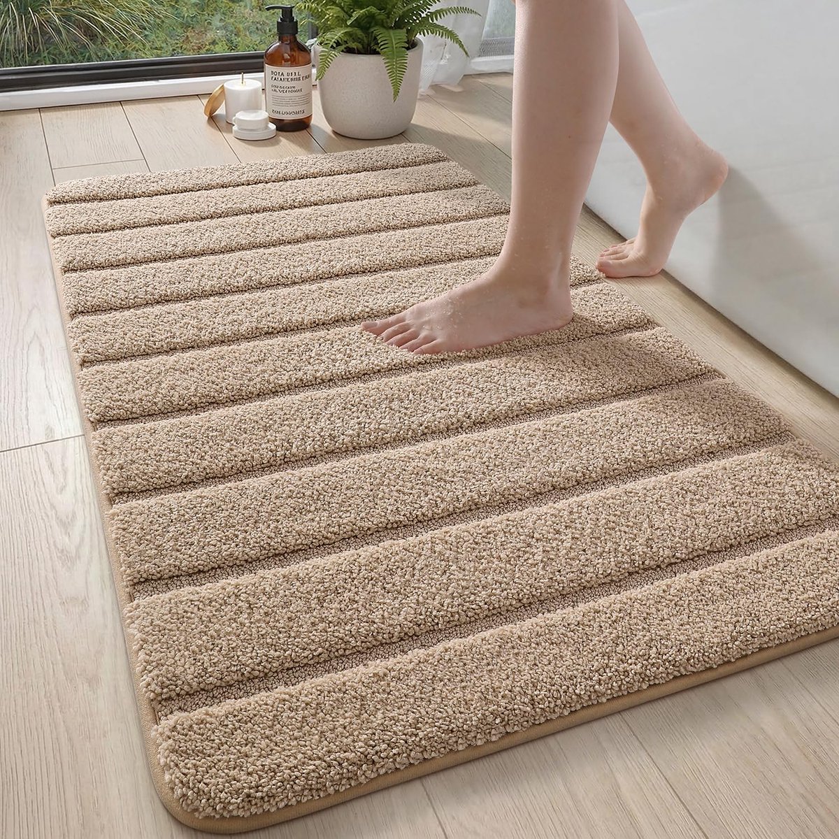 Badmat 60 x 110 cm - extra zachte microvezel - antislip en absorberend - perfect voor badkamer en douche - ShopVlot