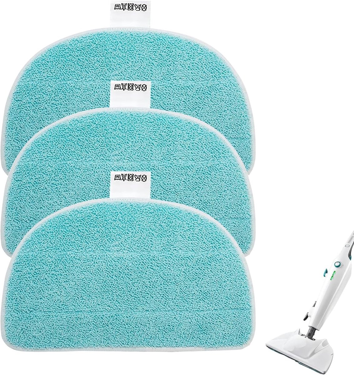 Set van 3 Vervangende Microvezel Pads voor Stoomreiniger, 33 x 19.5 cm, Efficiënte Stoom Mop, Ideaal voor Grondige Reiniging en Diepe Porieën