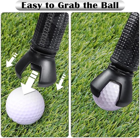3-Prong Golfbal Retriever met Grip en Zuignap - Handige Pickup Tool voor Golfsport, 4 Stuks, Ideaal voor Golfers en Back Saver — afbeelding 2