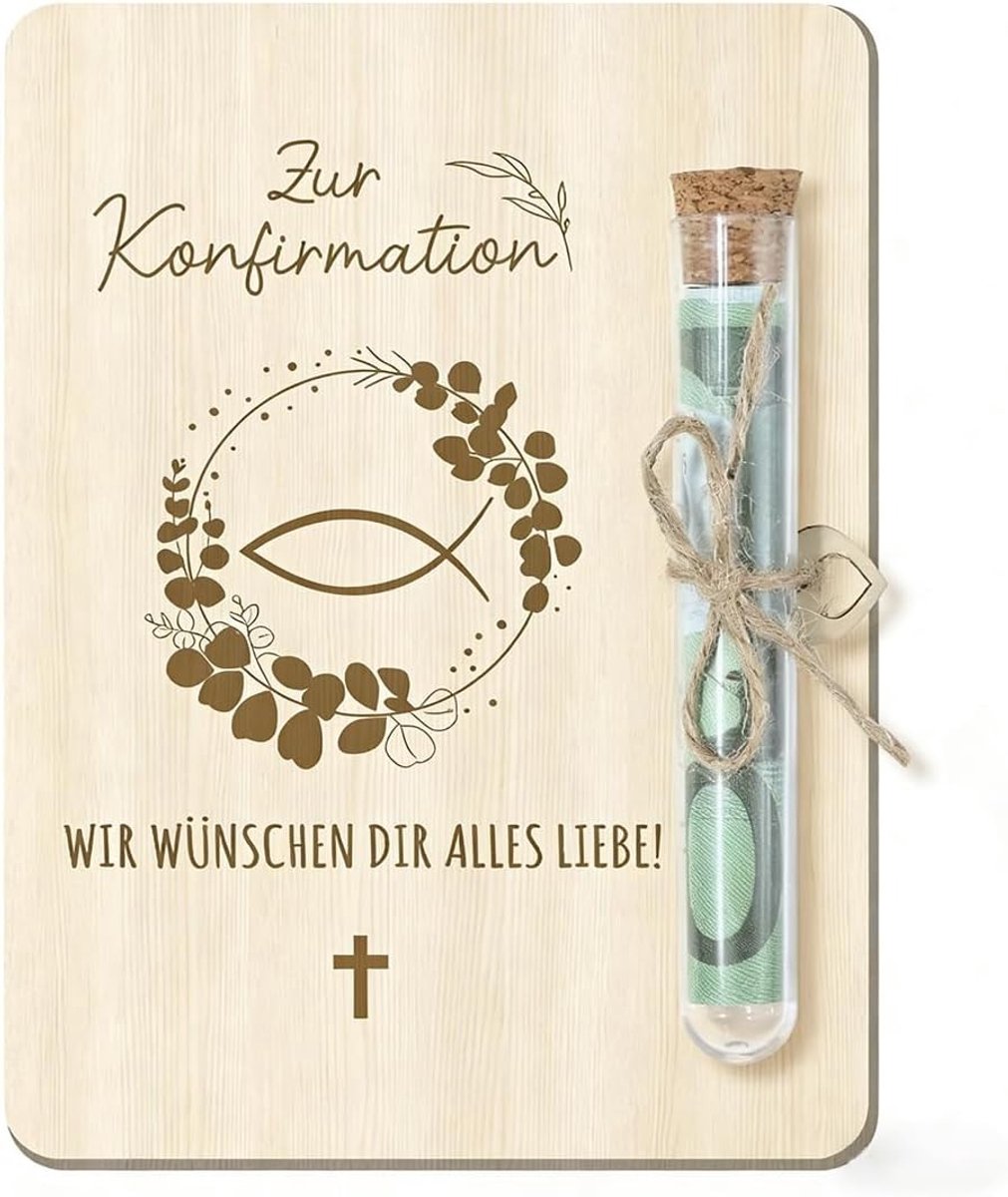 Geldgeschenkdoos van hout voor verjaardagen en bruiloften met wenskaarten en enveloppen, creatief cadeau voor elke gelegenheid
