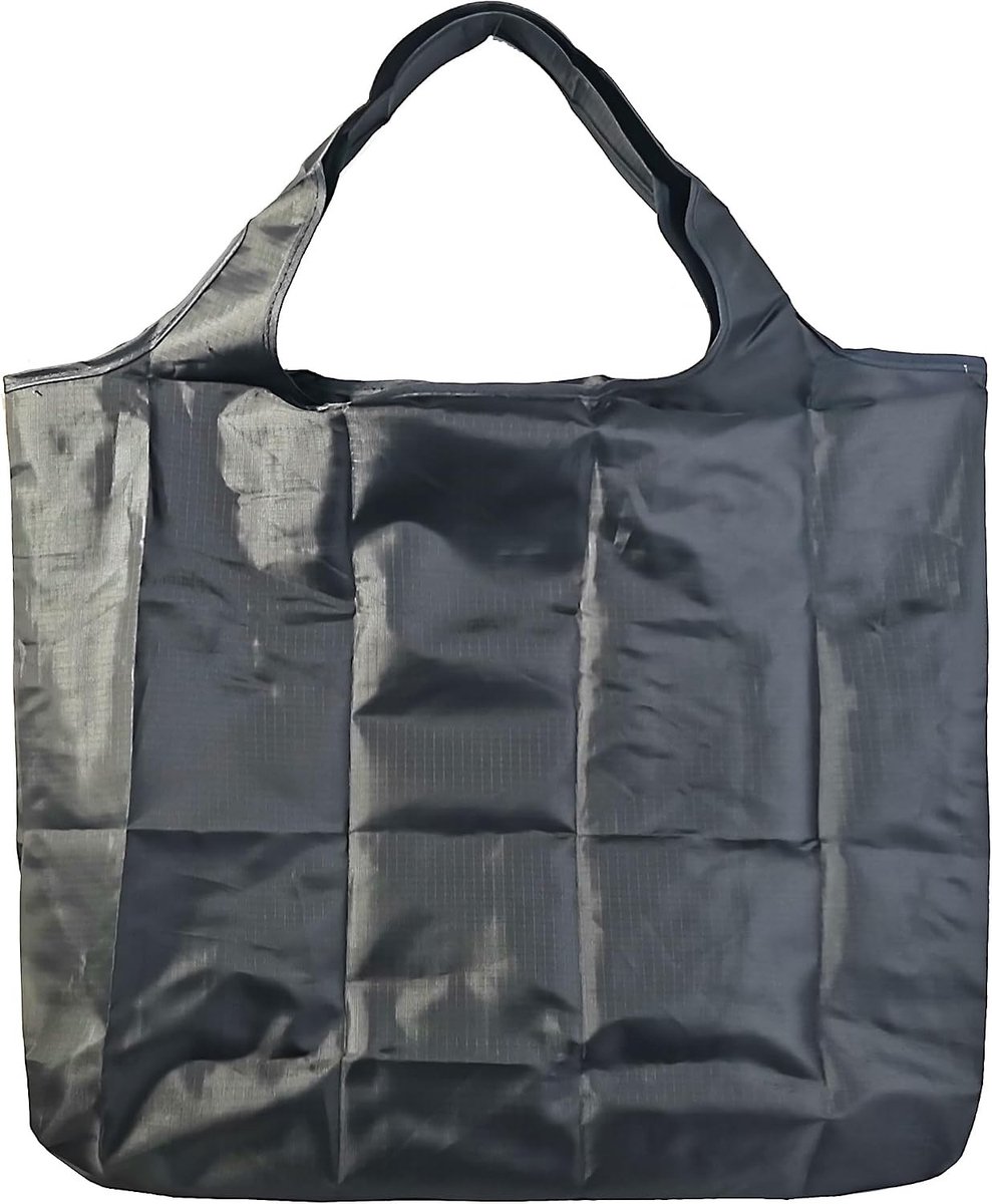 Grote Vouwbare Tas 43 x 66 cm, Herbruikbare Winkeltas, Lichtgewicht Handtas, Sneldrogend en Scheurvast voor Winkelen, Reizen en Uitjes