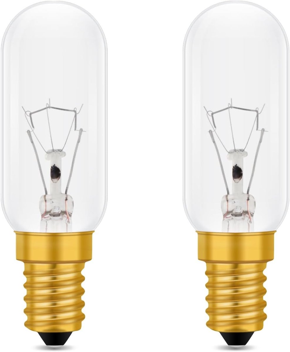 Dimbare E14 Lamp 40W Warm Wit 2700K voor Afzuigkap, Verlichting Keuken, 400 Lumen, 2 Stuks
