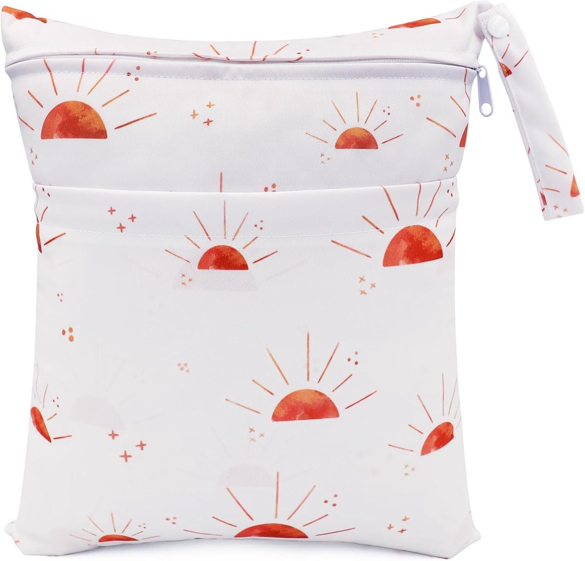 Herbruikbare Waterdichte Luiertas voor Baby's, Reisorganiser, Dubbele Rits, Ideaal voor Gym en Uitstapjes