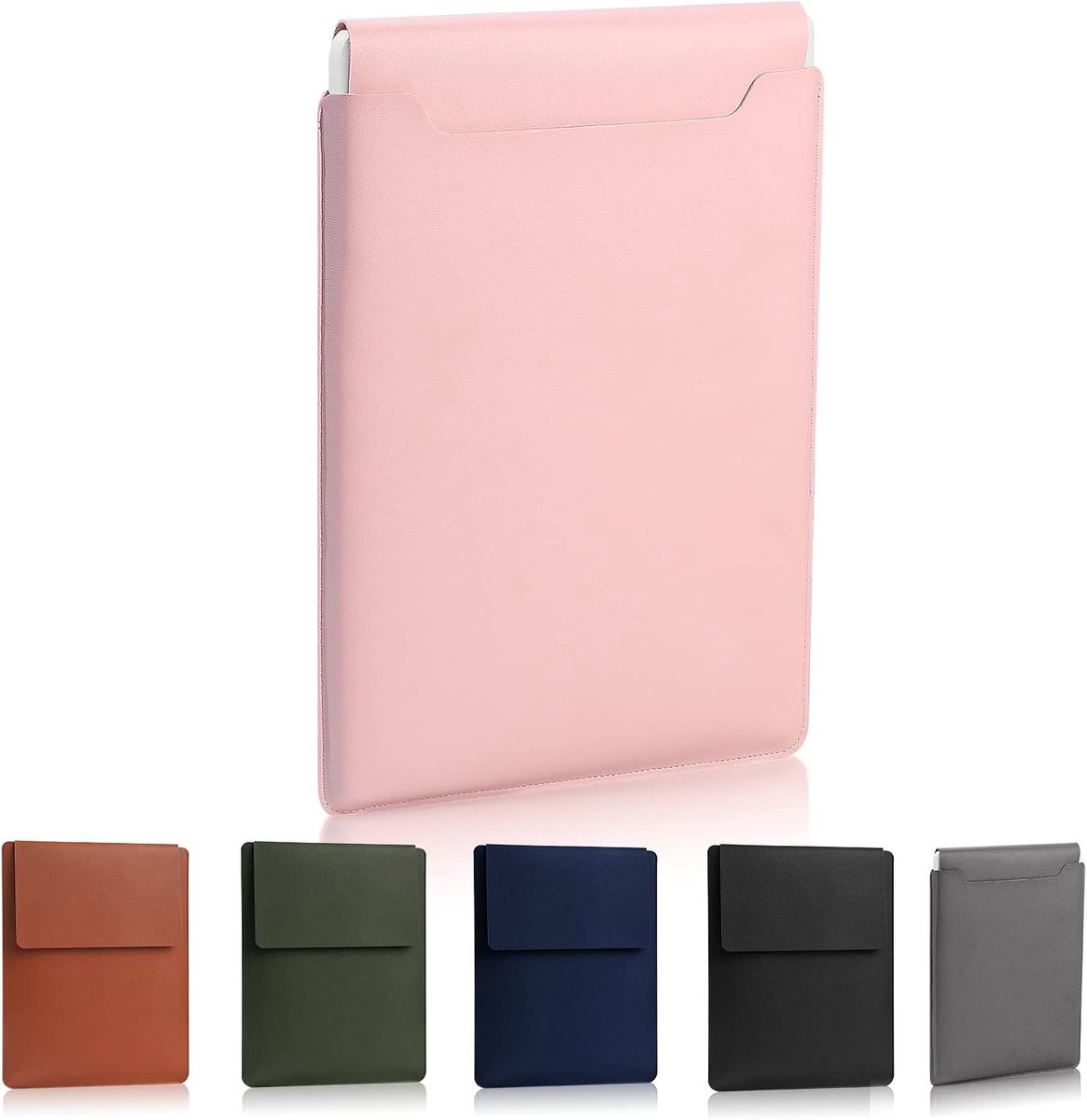 Dunne en Beschermende Laptop Sleeve voor 13.3-14 inch Laptops, Ideaal voor Thuis en Reizen, Lichtroze Kleur