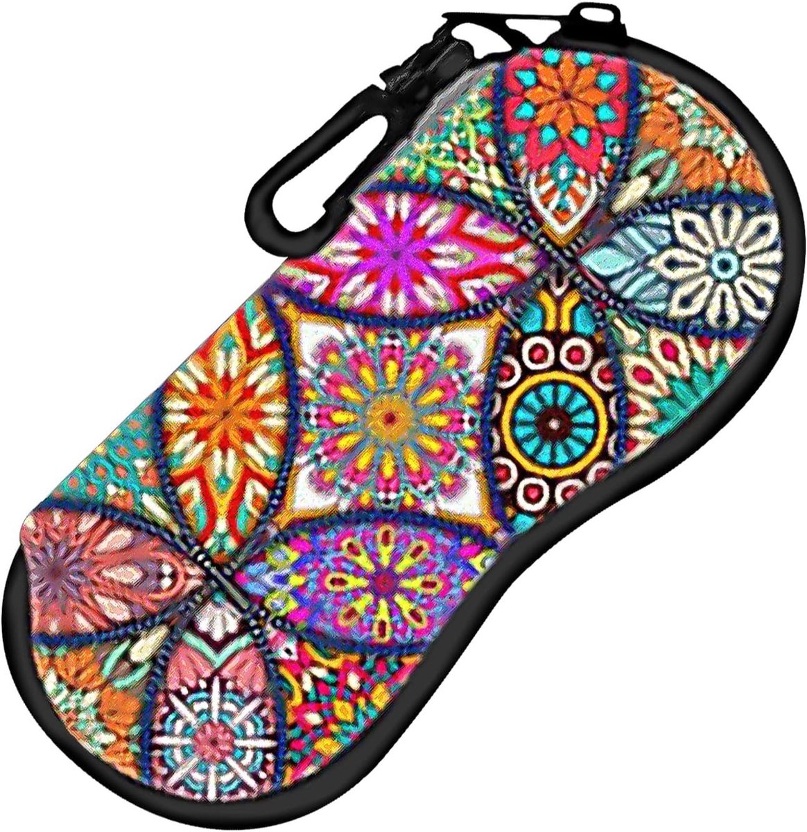 Stijlvolle en Draagbare Zonnebril- en Brilhoes, Geschikt voor Reizen en Zakelijk Gebruik, Multicolor, 17.8 x 8.5 cm, Ideaal voor Bescherming en Opslag van Brillen