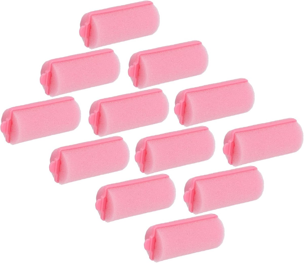 Zachte Haarkrullers voor Dames - 12 Stuks Foam Haarrollers voor Bouncy Krullen, Ideaal voor Thuis en Reizen