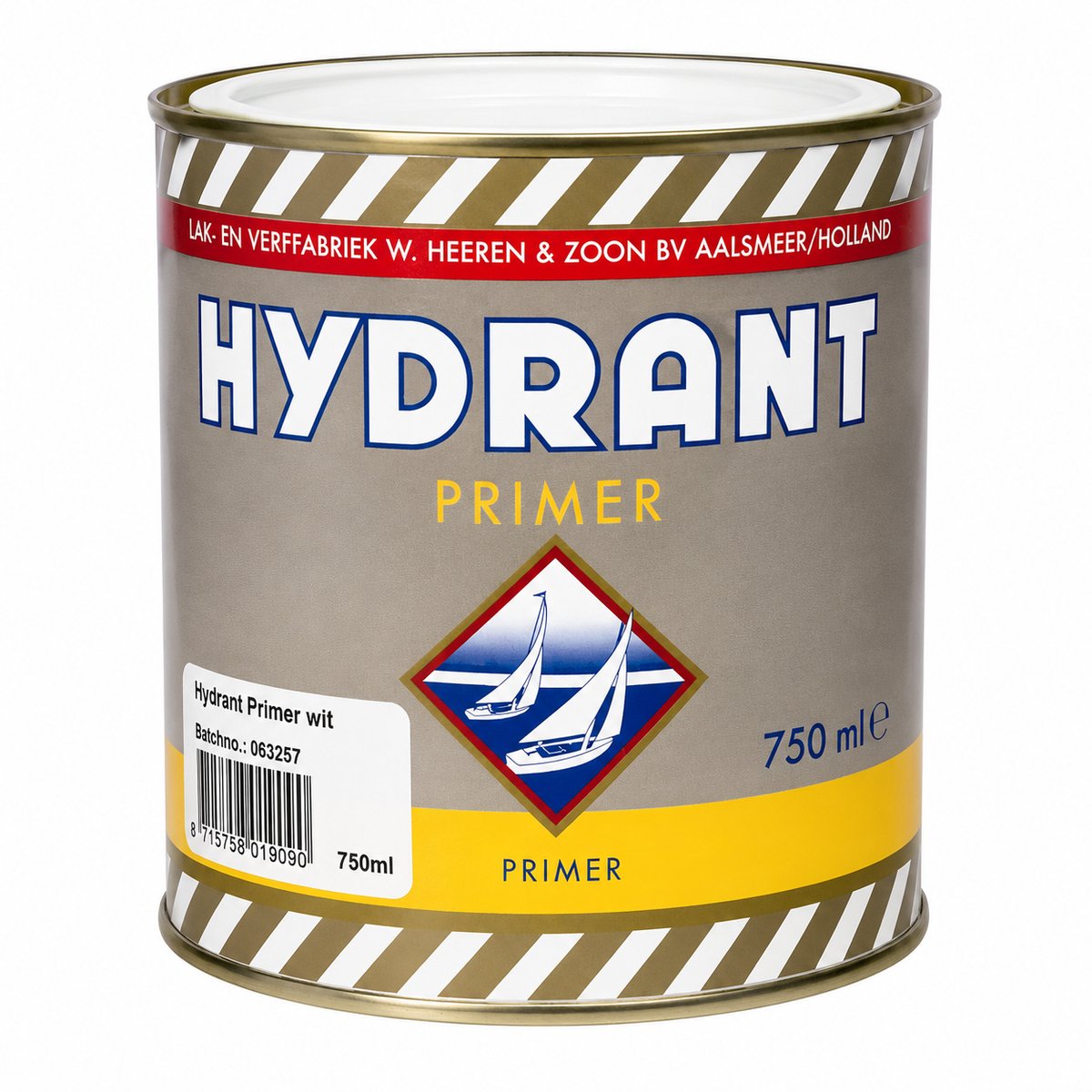 Hydrant Primer Wit 750 ml – Sneldrogende Grondverf voor Hout & Metaal – Zijdemat Alkydprimer