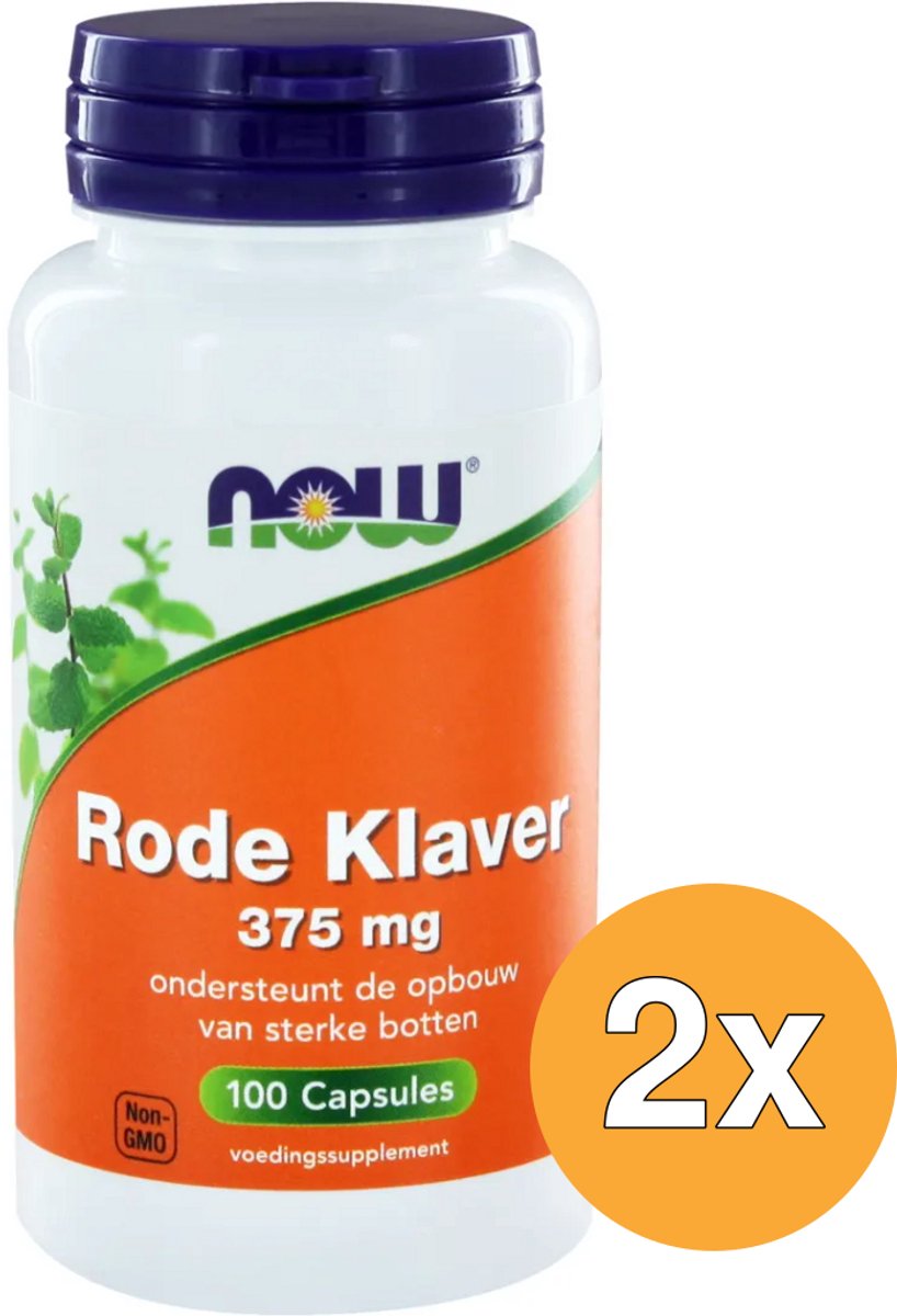 2x Now Rode Klaver 375 mg (100 capsules)