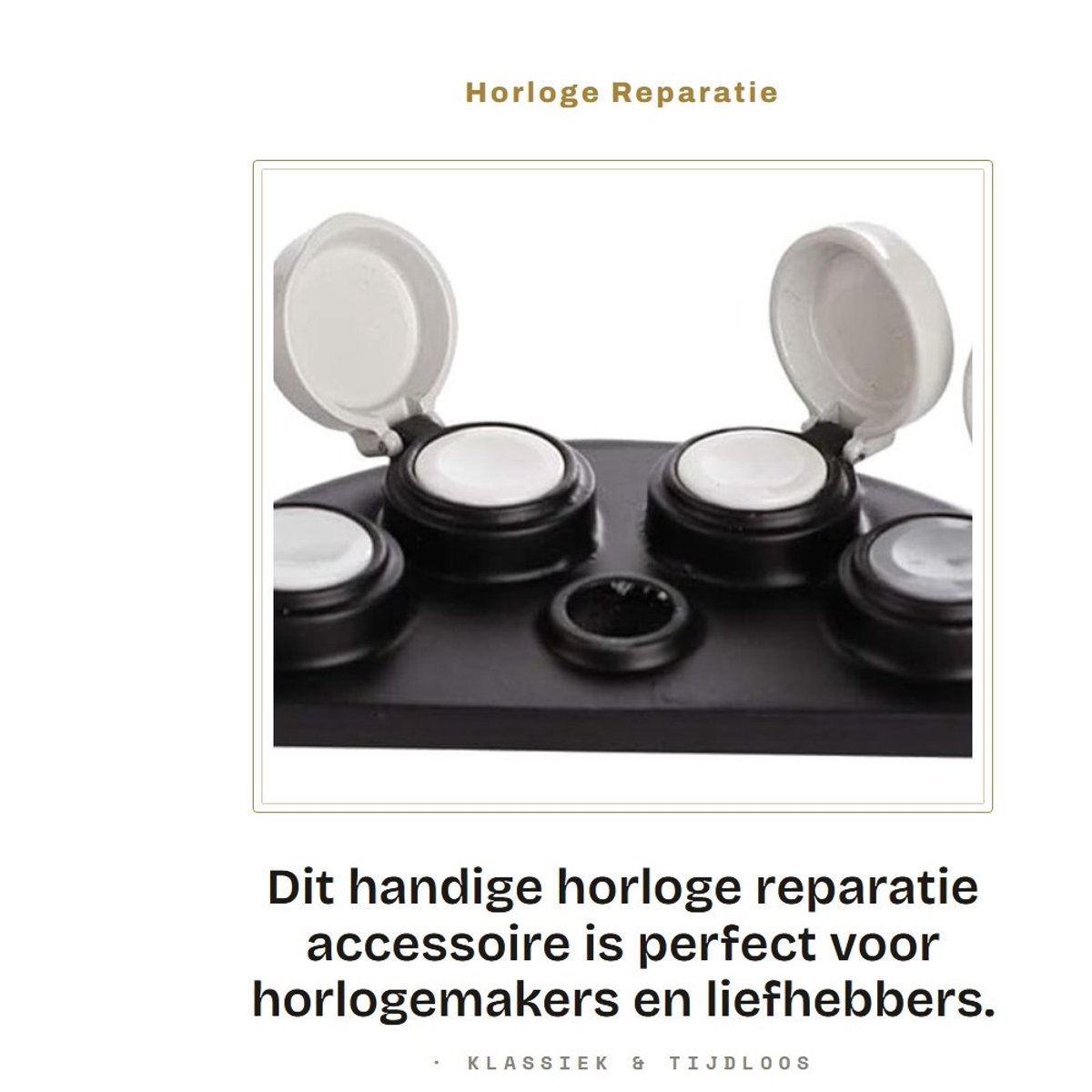 Inovra- Horloge Repareren Accessoire - Oliedipgereedschap - Eenvoudig Schoon Te Maken - Metaal Materiaal - Horloge Gereedschap Set - Voor Horlogemakers