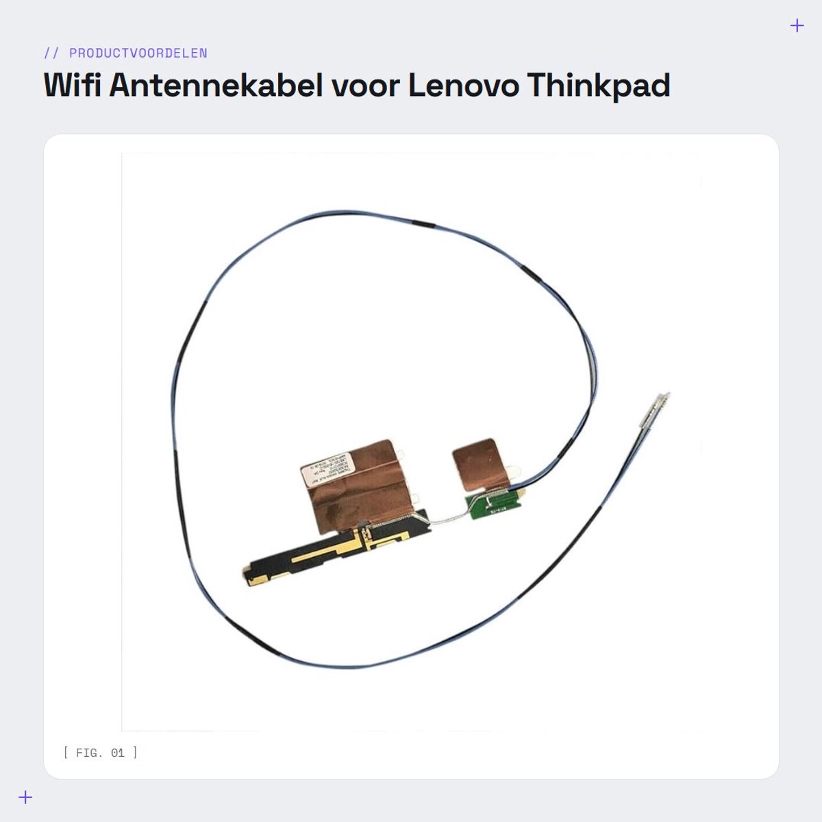 Inovra - Wifi Antennekabel voor Lenovo Thinkpad T460S