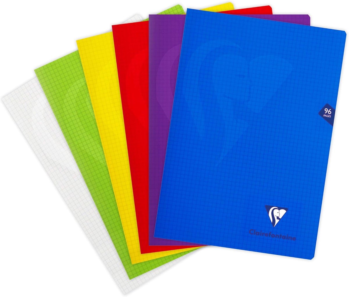 Thijox - A4 Geniete Schriften Mimesys - 2 Pak - Kleine Ruitjes - 96 Pagina's - 90 g Wit Papier - Polypro Kaft - Willekeurige Kleuren - Notitieboek voo