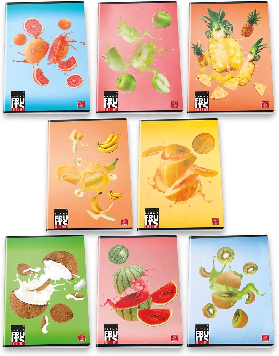 Maxi A4 Fruit Notebooks 10-pack