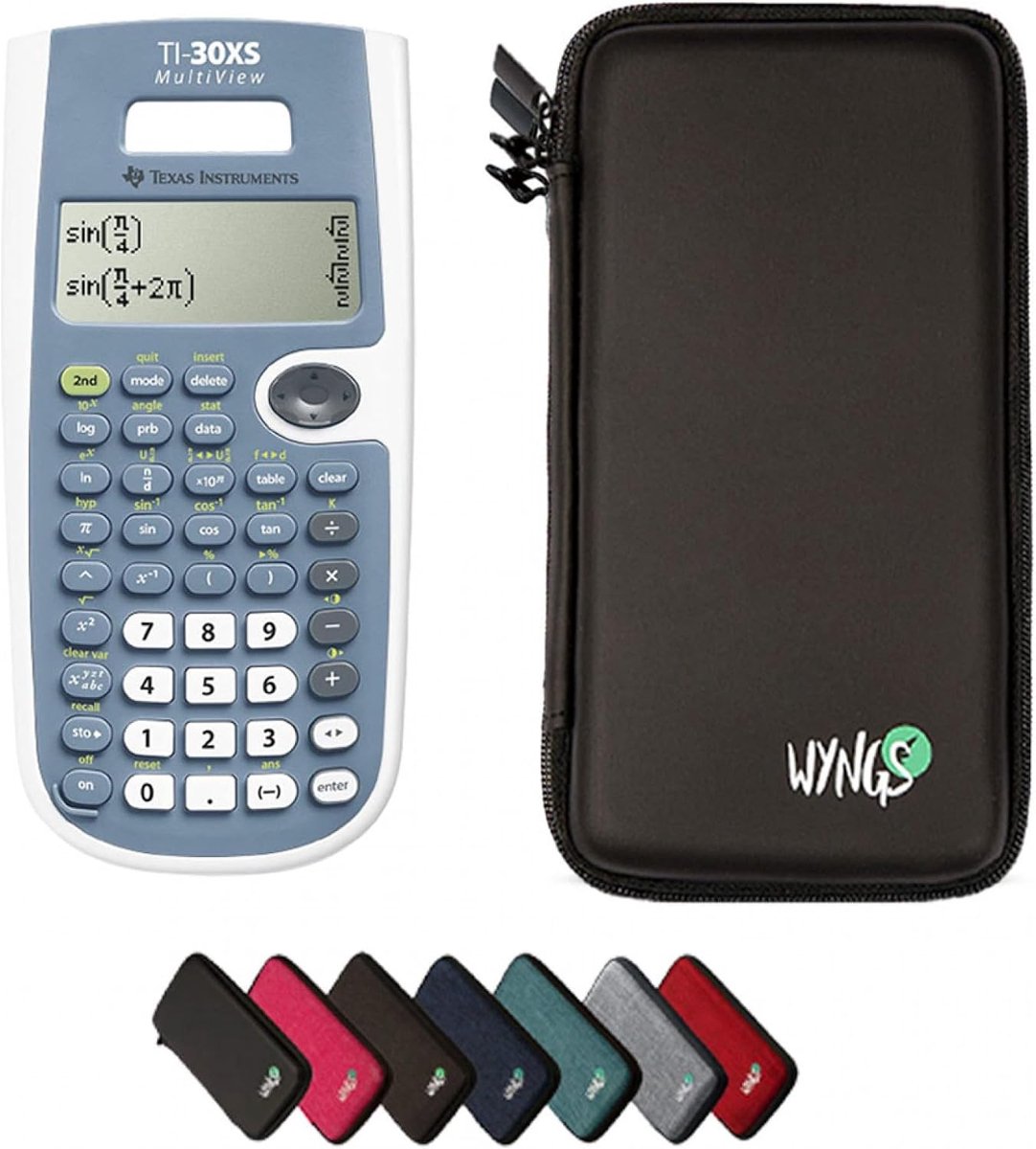SnelShoppen - CALCUSO Basispakket Zwart met Rekenmachine voor Studie en Werk, MultiView, Ideaal voor Studenten, Thuis en Op School, Compleet en Gebrui