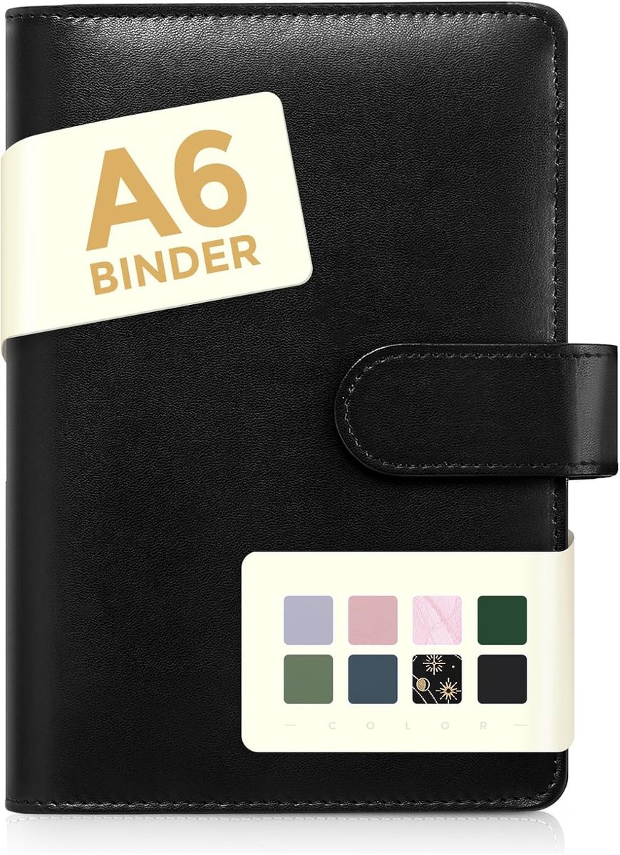 A6 ringband - kunstleer - navulbaar - organizer voor kantoor en school - SnelShoppen