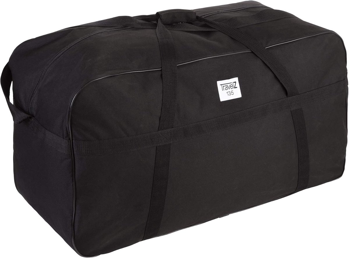 Thijox - Grote Reistas XL - 135 Liter Autotas 82x35x47cm - Zwarte Opbergtas voor Sport, Reis, Camping, Tuin en Loungekussens