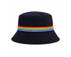 Pride Hoed Zwart – LGBTQ+ - Pride - Regenboog – Pride month – Rainbow – Pride vlag – Pride accessoire – Parade - Hoed - Accessoire – Pride kleding -