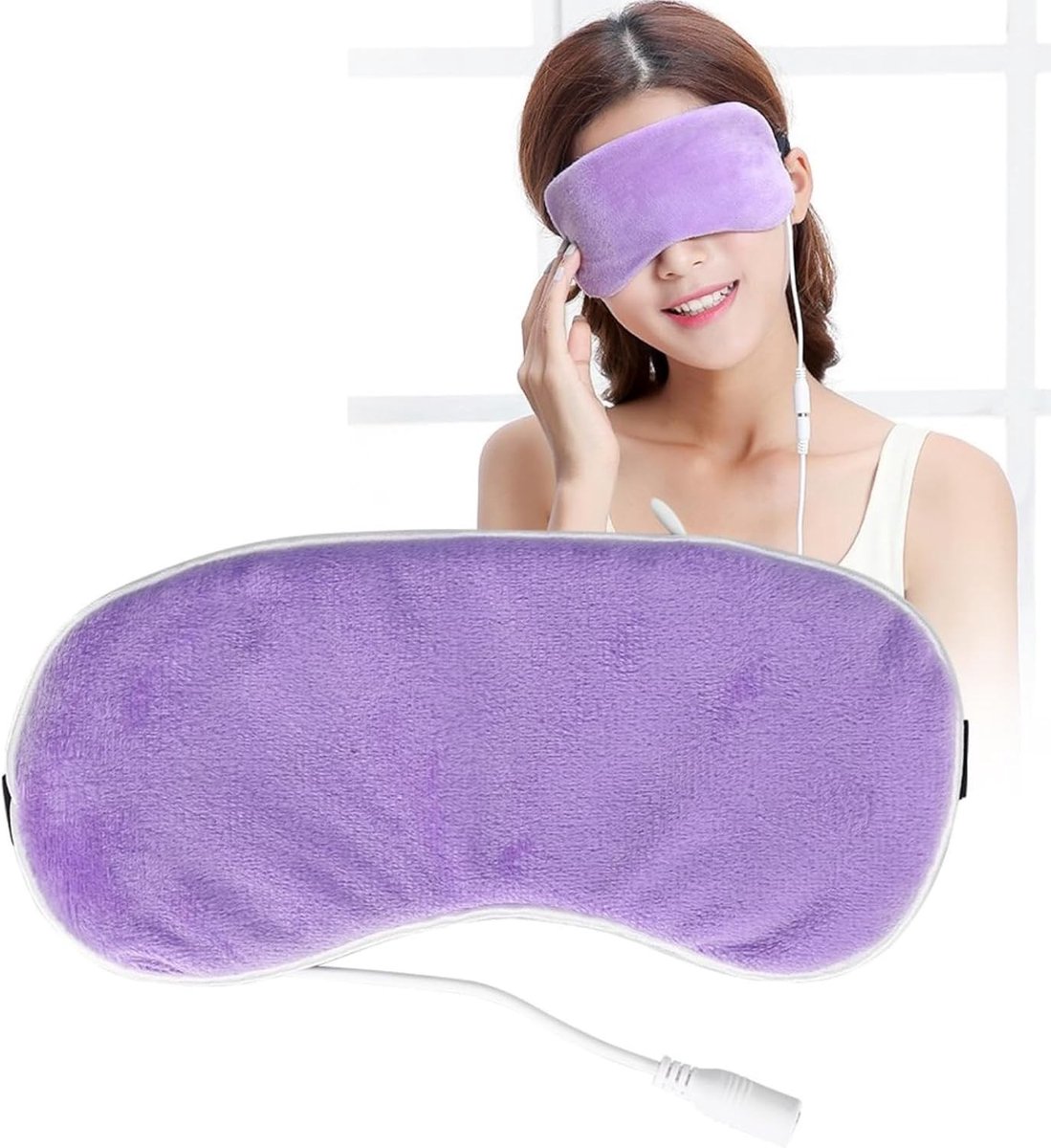 Verwarmd Oogmasker met USB, Draagbaar Stoommasker voor Ontspanning, Vermindering van Stress en Droge Ogen tijdens Reizen en Slaap
