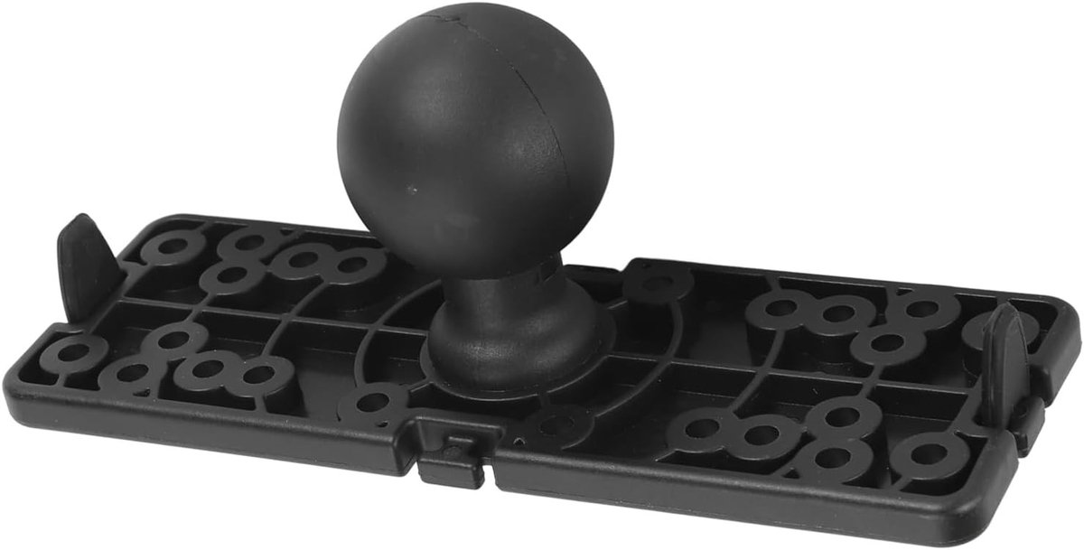 Universele Montageschijf voor Visserssonde, Nylon en Silicone, Geschikt voor Garmin, Humminbird en Lowrance, 6.3 x 2.2 Inch, Zwart, Duurzaam en Waterdicht
