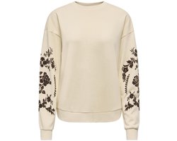 JDY - JDYIRMELIN L/S FLOCK DETAIL SWEAT JRS Dames Trui