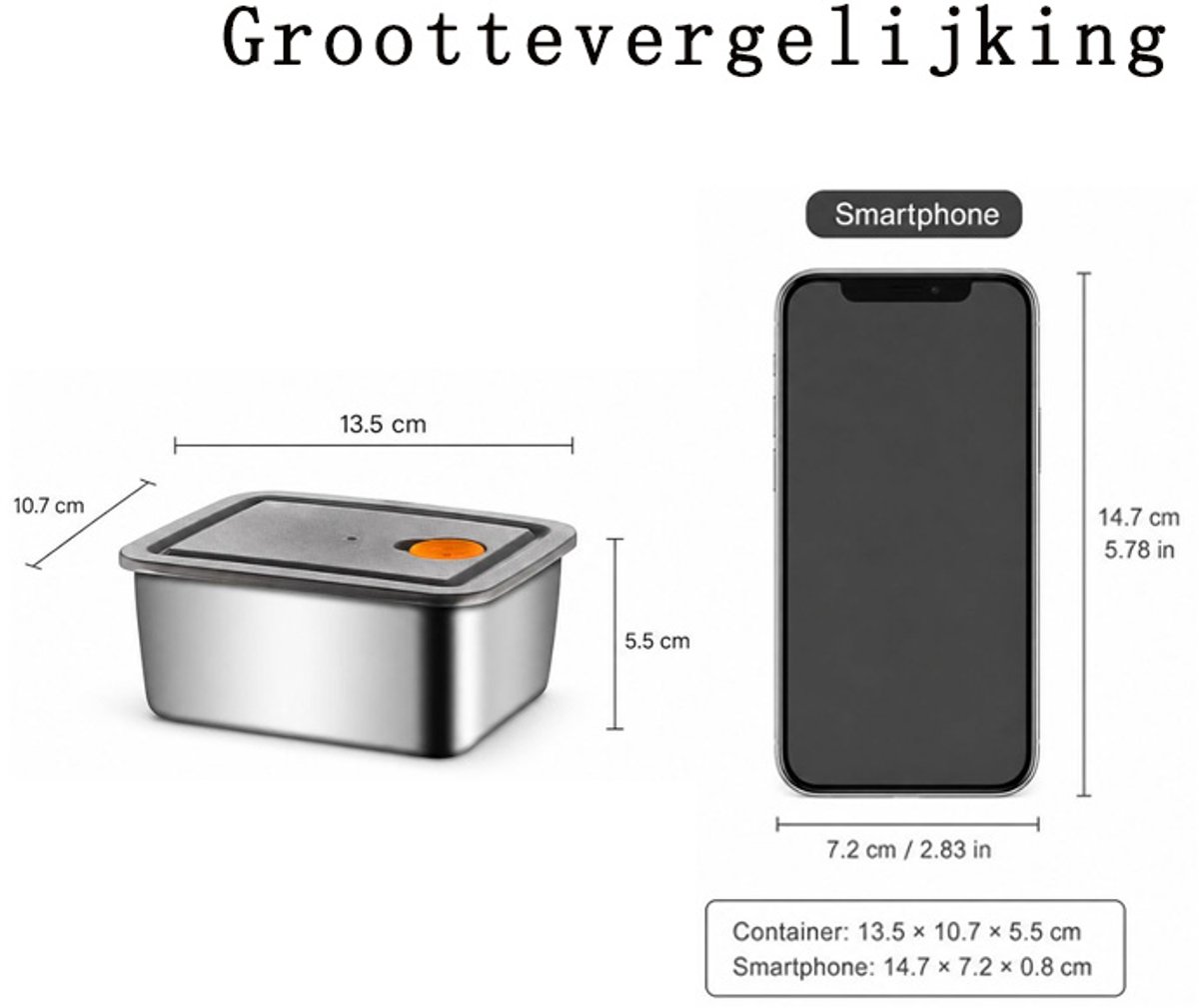 KZQ Tien roestvrijstalen bewaardozen voor maaltijden, stapelbaar, BPA-vrij, vaatwasmachinebestendig, geschikt voor het bewaren van snacks, fruit en maaltijden voor fijnproevers. — cadeau in Cadeau-ideeën - foto 7
