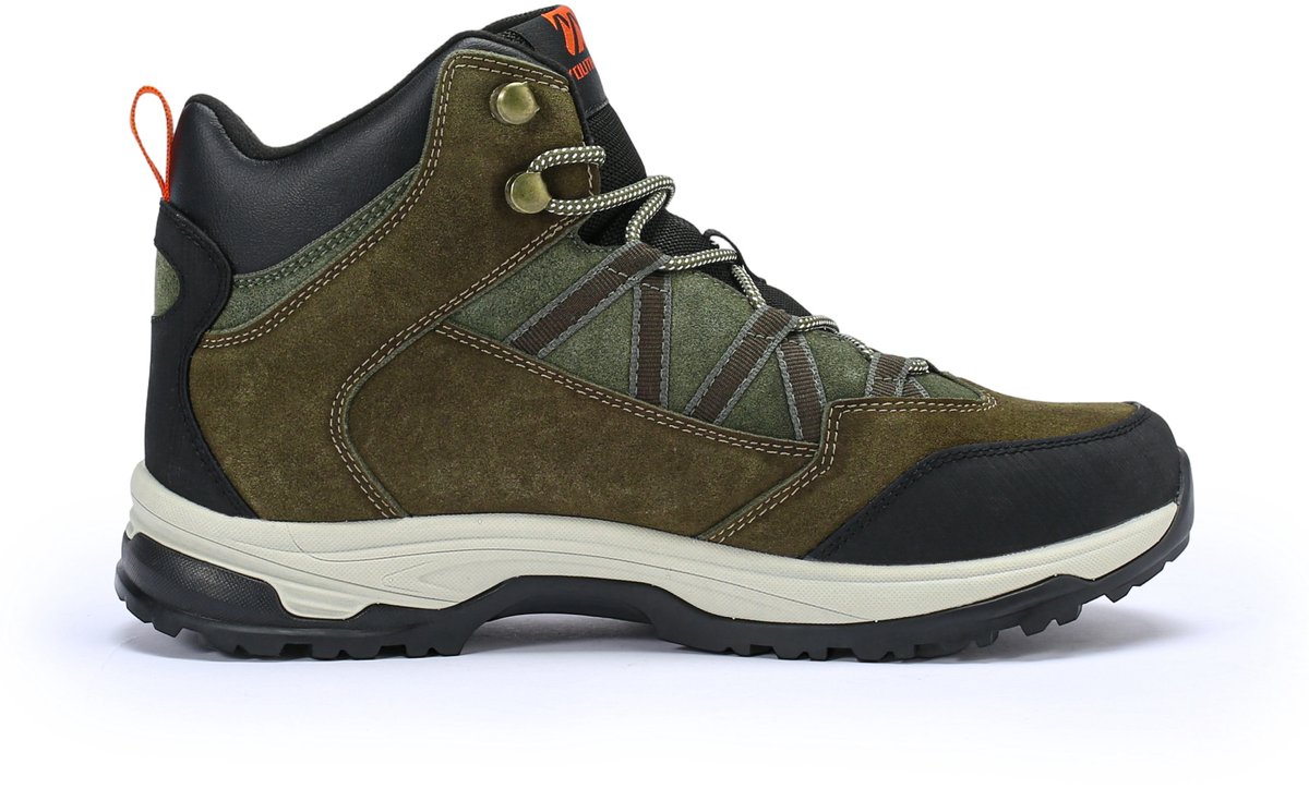 YOUTHUP Heren SUEDE Wandelschoenen Halfhoge Warm Antislip 43 Donkergroen