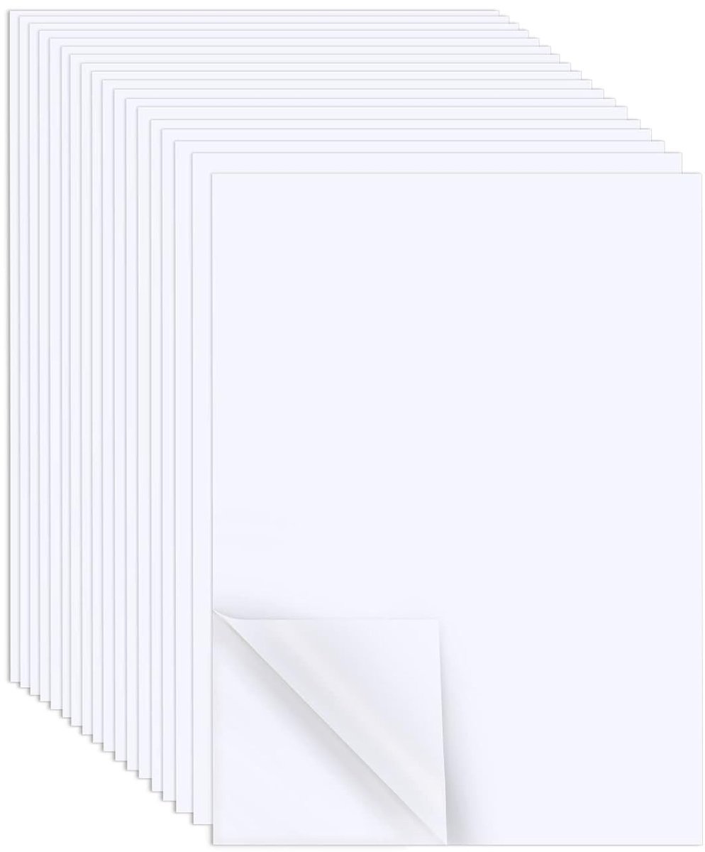 Set van 18 Dubbelzijdige Plakband 29 x 21 cm - Sterk, Wit, Geschikt voor Knutselen en Kaarten Maken