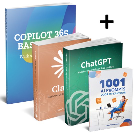AI Boeken Bundel: ChatGPT + Claude + Copilot + 1001 Prompts