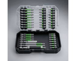 Motools Bitset Professional 41-Delig - All-in-1 Schroefbits Set met Magnetische Bithouder en Luxe Opbergkoffer - Groen