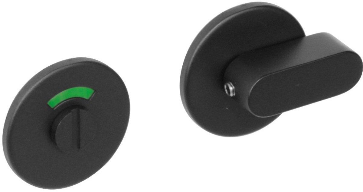 Intersteel WC-sluiting verdekt ø53x5mm met comfortknop en stift 8x8mm structuur zwart