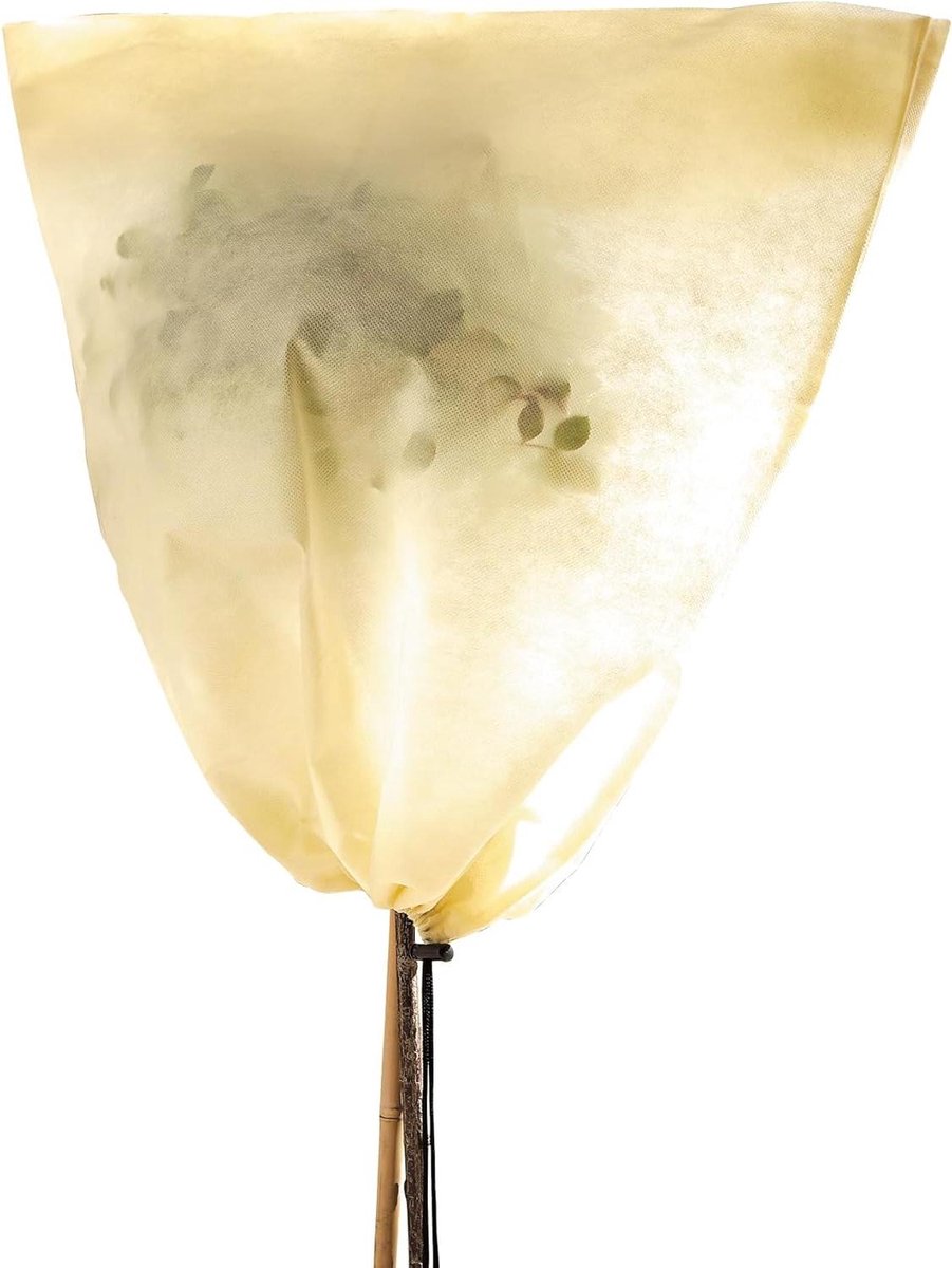 Plantenhoes Beschermhoes - Vorstbescherming - Planten Overwinteren - Ademend Microvlies - 80 x 60 cm - Groen