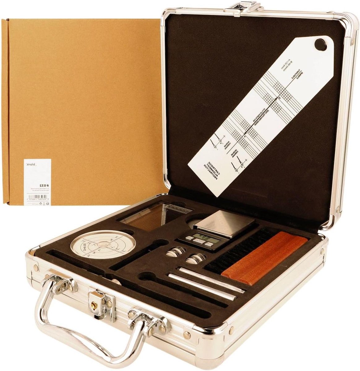 Platenspeler Starterset - Afstelkit - Precisie Afstelling - 40 Delige Set - 40 Delen - Aluminium