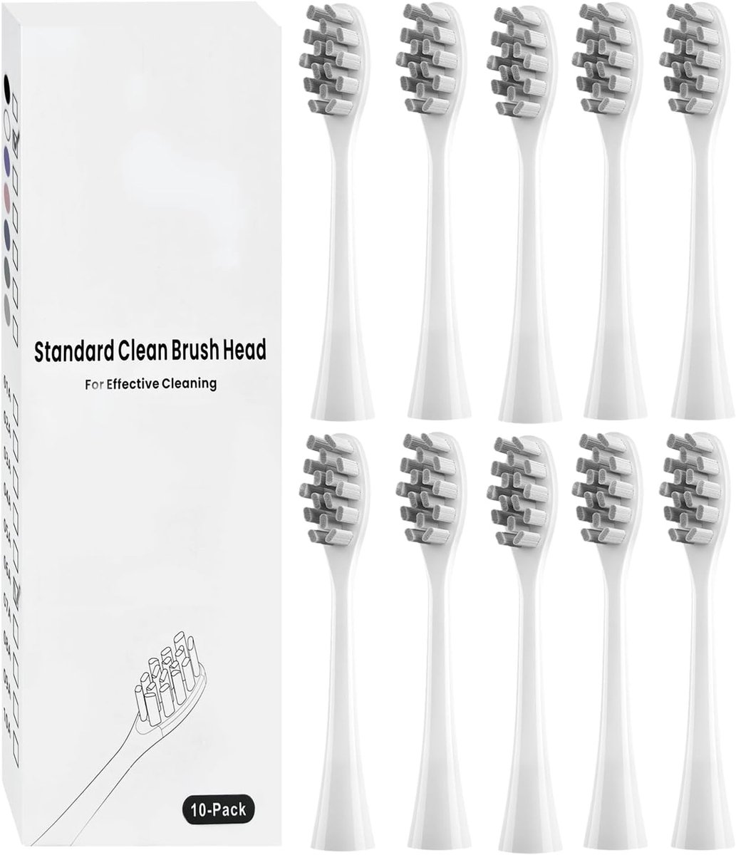 Thijox - 10 stuks borstelkoppen voor elektrische tandenborstel, reserve opzetborstels, geschikt voor Oclean Flow, X Lite, XPro, X Pro Elite, X Pro Dig